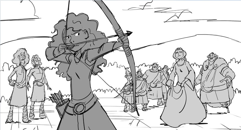 Brave storyboard